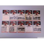 Complete run of Manchester United home league and F.A.Cup match programmes, 1950-51