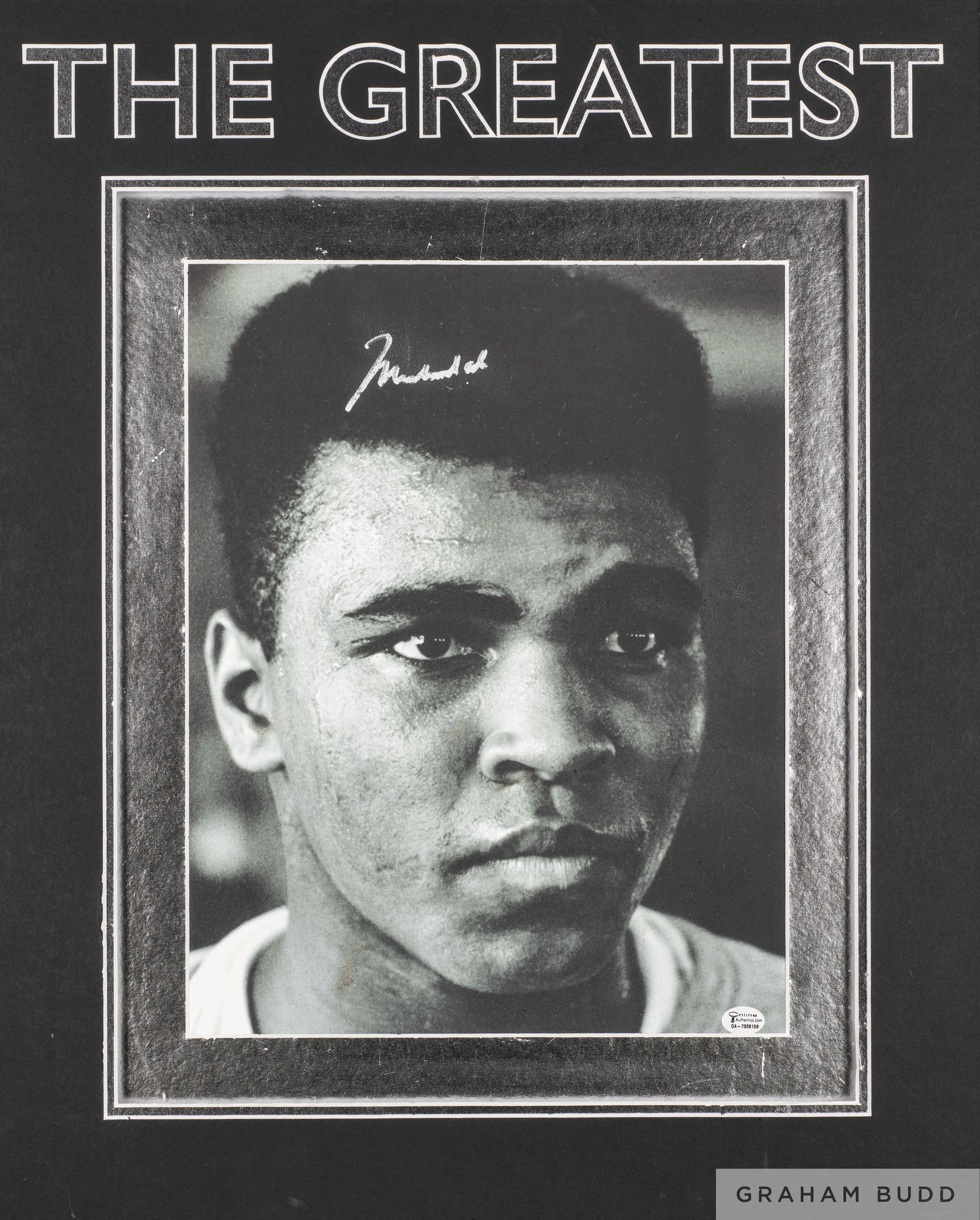 Muhammad Ali, signed print