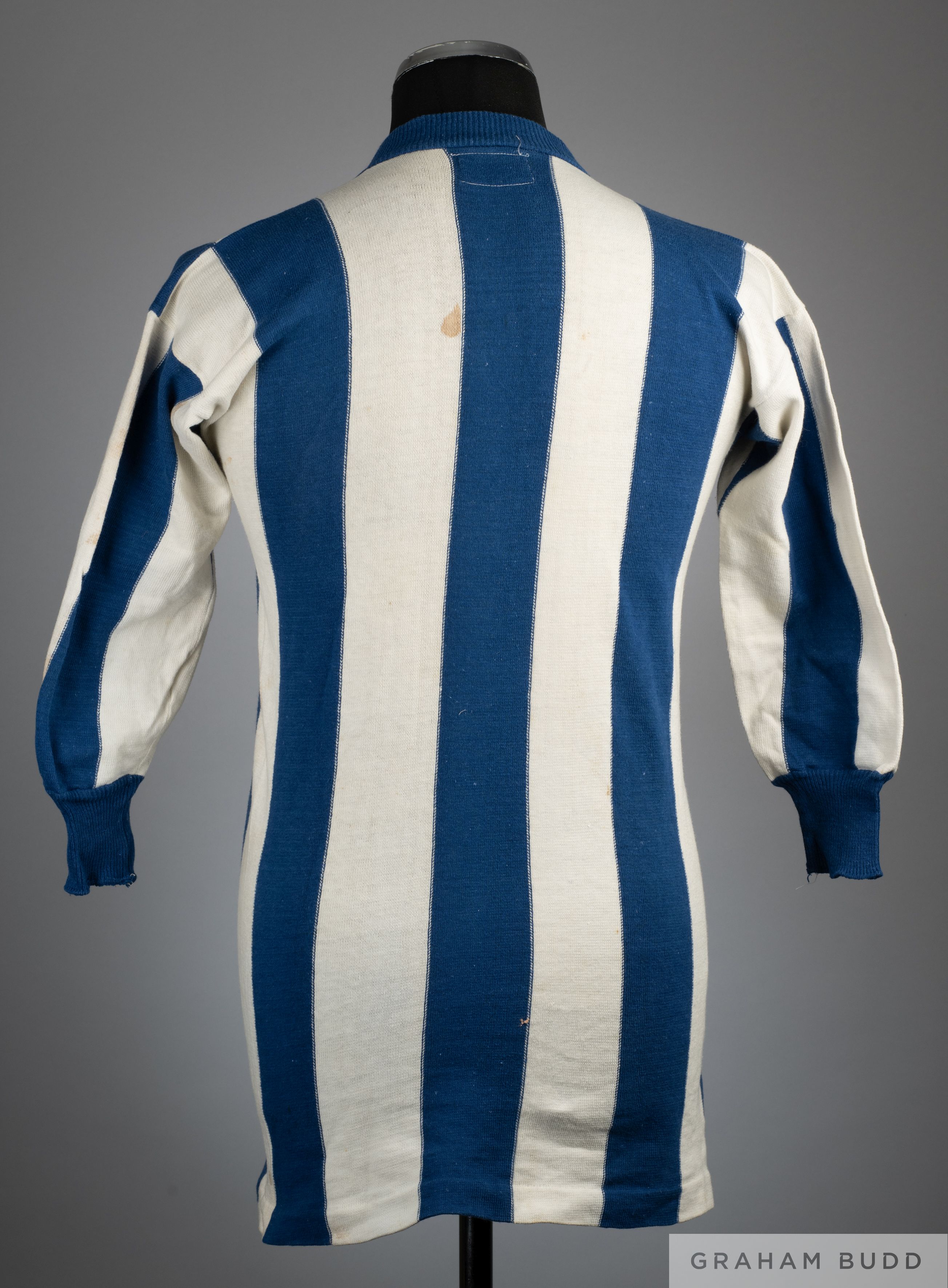 Tommy Wilson blue and white Huddersfield Town match worn shirt - Image 2 of 2