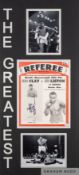 Referee Magazine of world heavyweight title fight of Cassius Clay v Sonny Liston