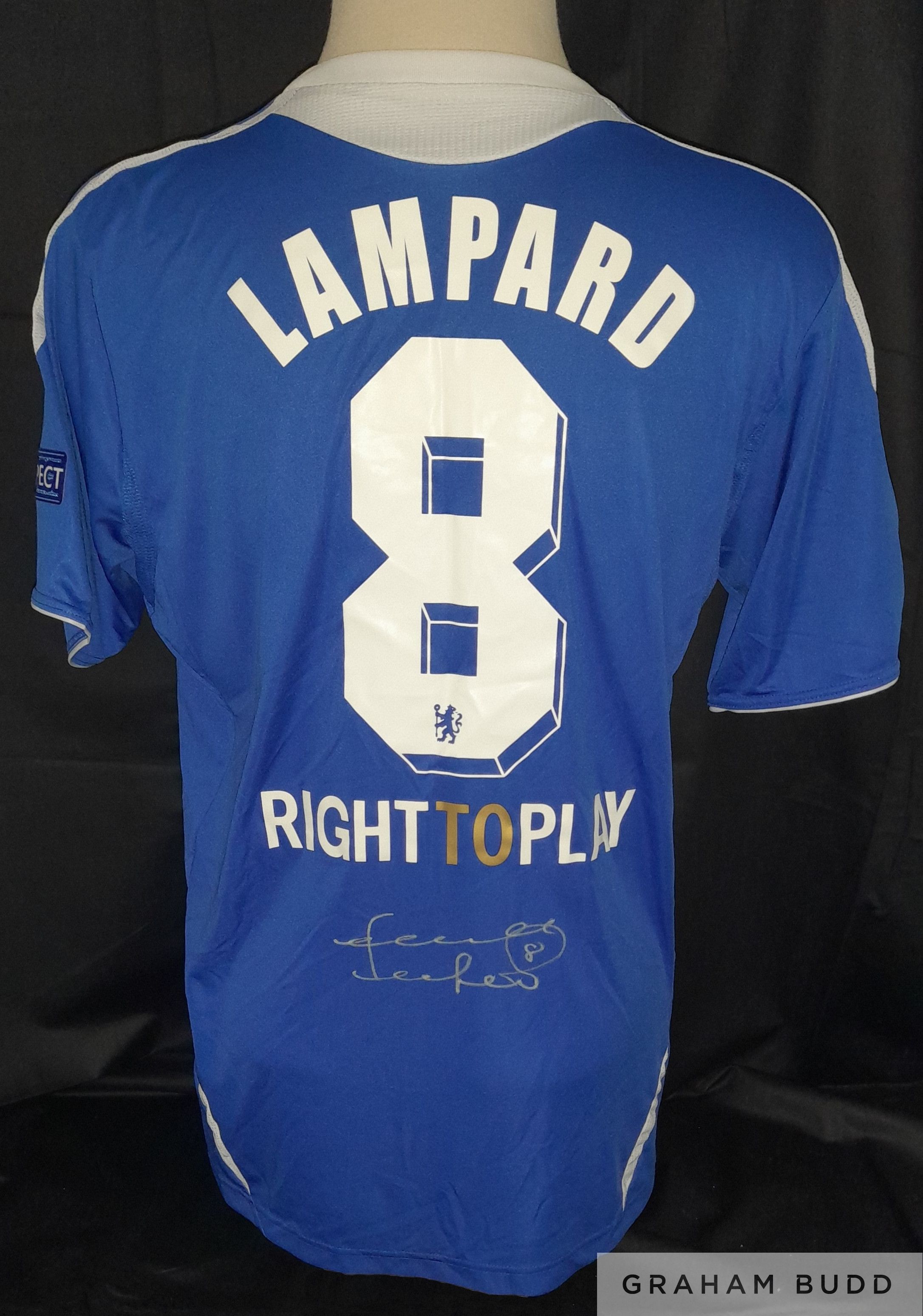 Chelsea 2012 Champions League winners embroidered, signed shirt by captain John Terry, Frank Lampard - Image 3 of 4