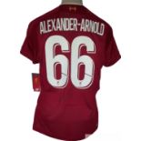 Trent Alexander Arnold Liverpool signed 2019-20 Premier League season winning shirt,