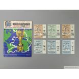 An Official Souvenir World Cup 1966 England Programme and Six Match Day Tickets