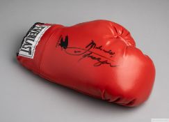 Autographed Muhammed Ali Boxing glove and signed photograph