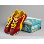 Pair of vintage Puma Red Club football boots