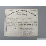 Leeds United 1920 share certificate