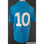 Maradona signed Napoli 1989-90 replica home shirt,