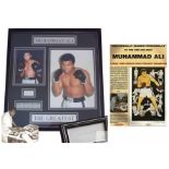 Boxing: Muhammad Ali signed & framed display