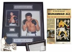 Boxing: Muhammad Ali signed & framed display