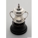 Rare miniature 1914 white-metal F.A.Cup trophy
