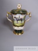 Horse Racing: Aynsley twin handled cup and cover for the Golden Jubilee of the Revival of the Yorksh