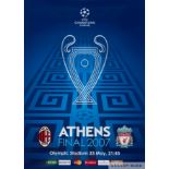 Official Athens v. Liverpool 2007 UEFA Champions League advertising poster