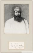 A W.G. Grace autograph in piece of white paper