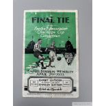 Programme fully autographed in ink by Manchester City 1933 FAC / F,