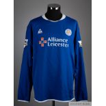 Stefan Freund blue No.13 Leicester City long sleeved shirt 2004