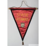 Official Stade Rennais maroon match pennant