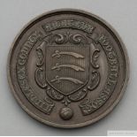 Bronze Middlesex County 1907-08 runners-up medal