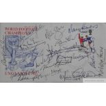 England 1966 World Cup Winners signed highly collectable World Football Champions FDC