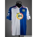 Tudgay blue and white No.5 Blackburn Rovers short sleeved shirt, 2006-7