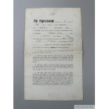 Sheffield United Football Club 1923 player contract relating to James Edward Plant (Jim),