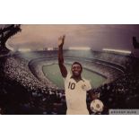 A composite image gifted to Pelé by the Cosmos.