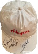 Golf: Multi signed 'Hogan' Baseball Cap, autographs of S. Ballesteros, B. Langer & J.M. Olazabal