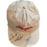 Golf: Multi signed 'Hogan' Baseball Cap, autographs of S. Ballesteros, B. Langer & J.M. Olazabal