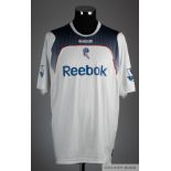 Kevin Nolan White No.4 Bolton Wanderers short sleeved shirt 2008-09