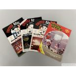 Run of Manchester United home match day programmes seasons 1980-89