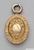 Tommy Wilson 9ct gold 1925 Football League Representative Medal