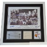 England 1966 World Cup winners signed & framed display,