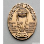David Lloyd bronze 1999 Cricket World Cup medallion
