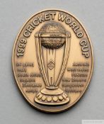 David Lloyd bronze 1999 Cricket World Cup medallion