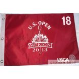 Justin Rose (England – 2013 US Open champion) signed golf flag,