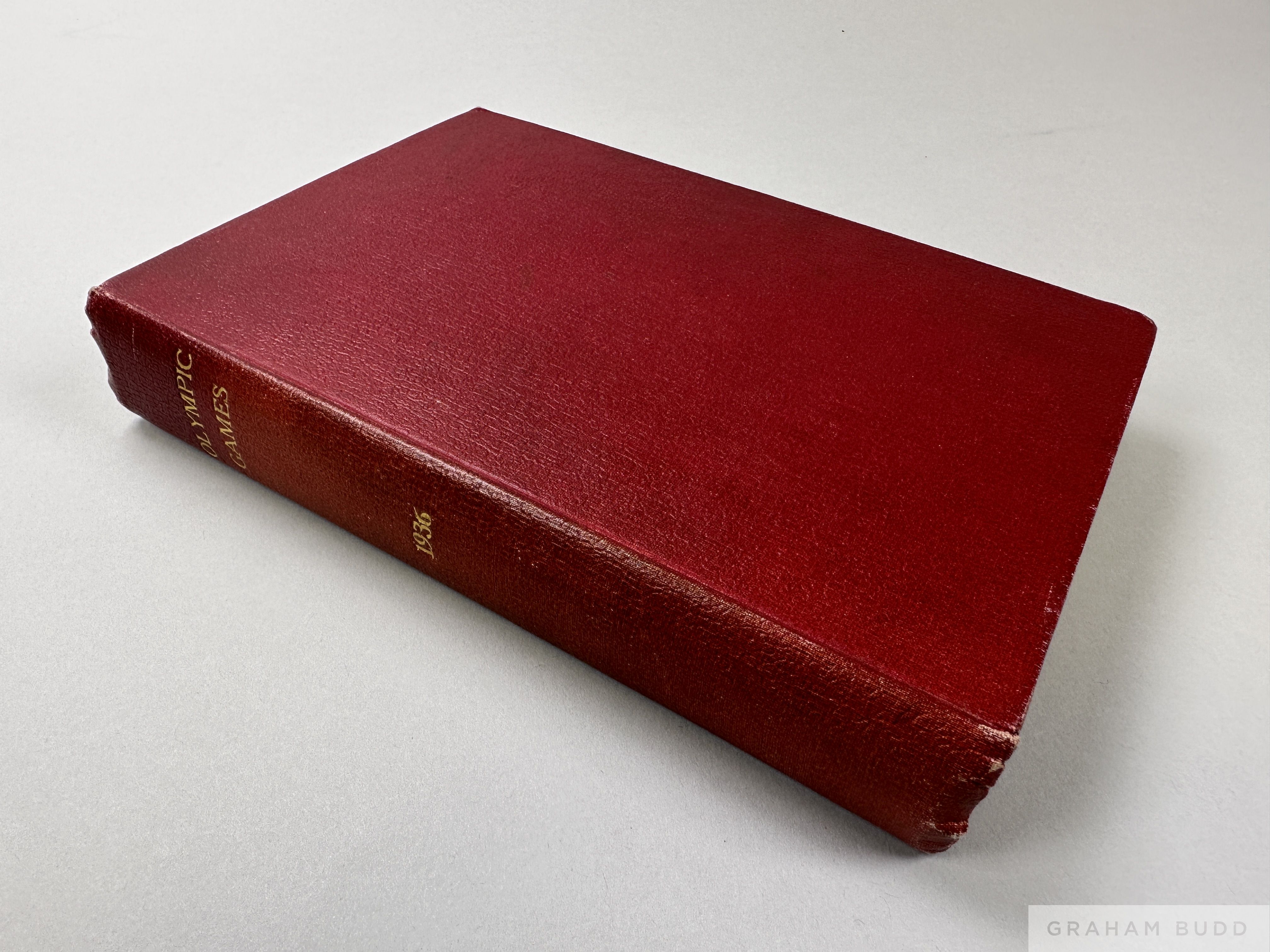 Bound volume of seven 1936 daily Olympic programmes