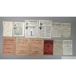 Collection of Arsenal Home programmes from 1938 to 1963 seasons,
