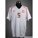 White No.5 Poland International short-sleeved shirt