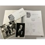 Photographs and ephemera relating to Manchester United coach Jimmy Murphy,