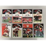 Run of Manchester United home match day programmes seasons 1990-99