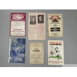 Interesting collection of football programmes dating from 1908-09 to 1938-39,