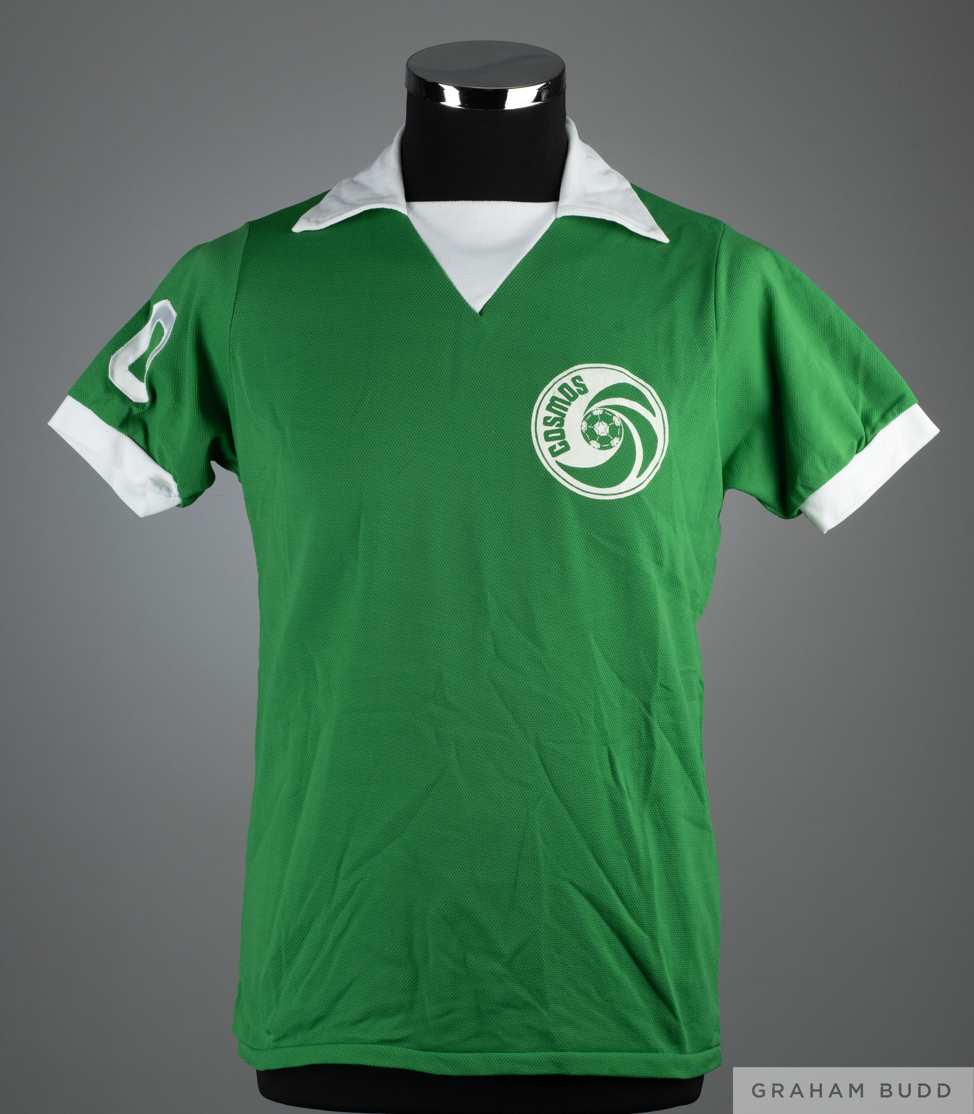 Pele green and white No.10 New York Cosmos shirt, 1977-78