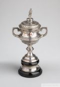 Tommy Wilson silver and enamel 1924-25 Huddersfield Infirmary & Victoria Nurses Hospital Cup