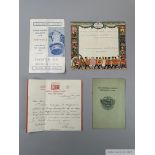 Ephemera relating to International footballer Colin Grainger