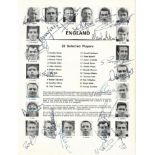 England 1966 World Cup tournament programme fully signed by the 22 man winning squad,