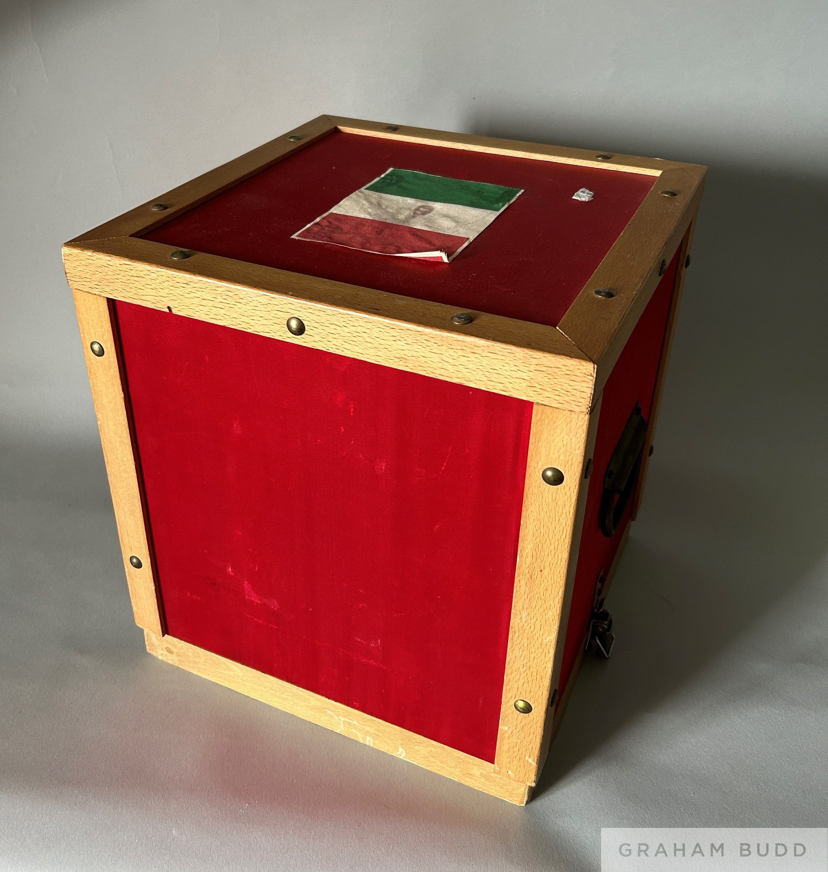 ITALY v. ENGLAND 16/5/48: a Mazzola brown leather football used in the 1948 International match - Image 8 of 9