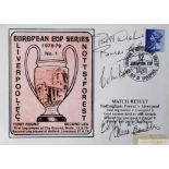 Nottingham Forest autographs 1978-79 European Cup Series No 1 Nottingham Forest v Liverpool,