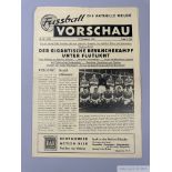 Borussia Dortmund v Manchester United 1956-57 European Cup 1st round programme, 21st November 1956