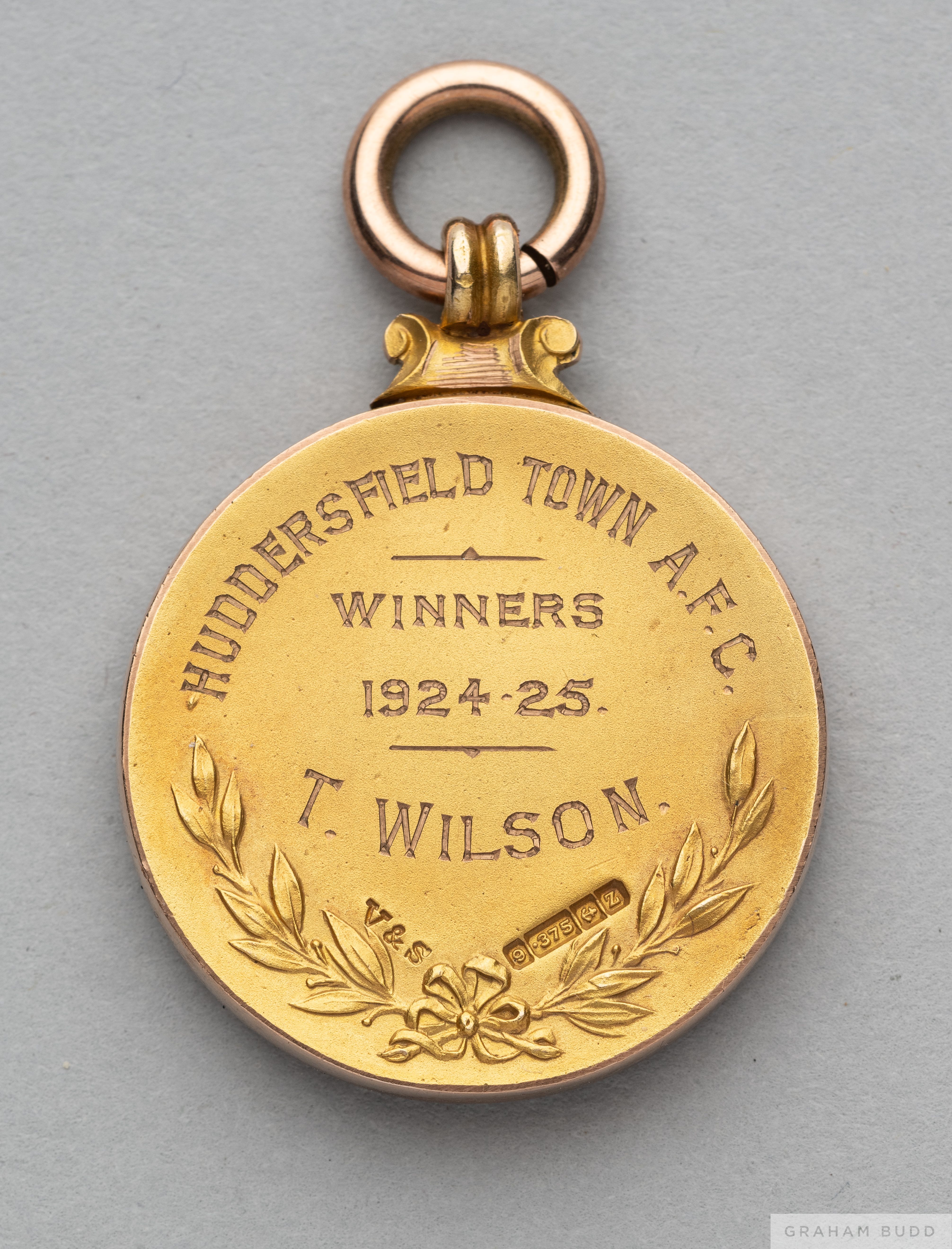 Tommy Wilson 9ct gold Division 1 League Championship Winners medal - Image 2 of 2