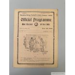 Tottenham Hotspur v. Bolton Wanderers home match programme, 18th December 1920