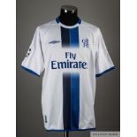 Hernan Crespo white, blue and black No.21 Chelsea Champions League short-sleeved shirt, 2003-04